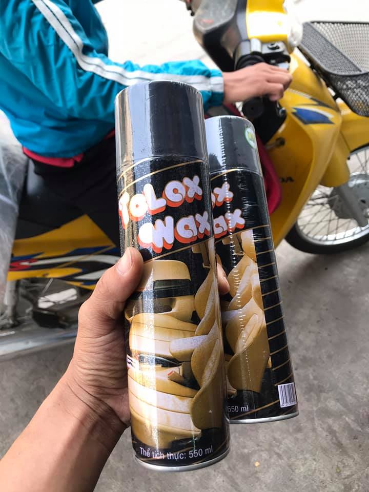 Telox was phủ bóng dàn áo xe máy