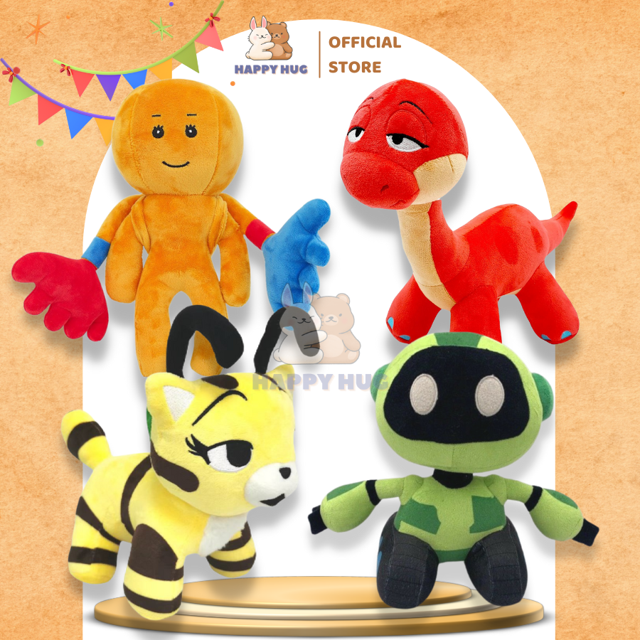 Gấu bông Poppy Playtime nhân vật game Player, Bron, Cat Bee, Boogie Bot, gấu Huggy Wuggy nhồi bông