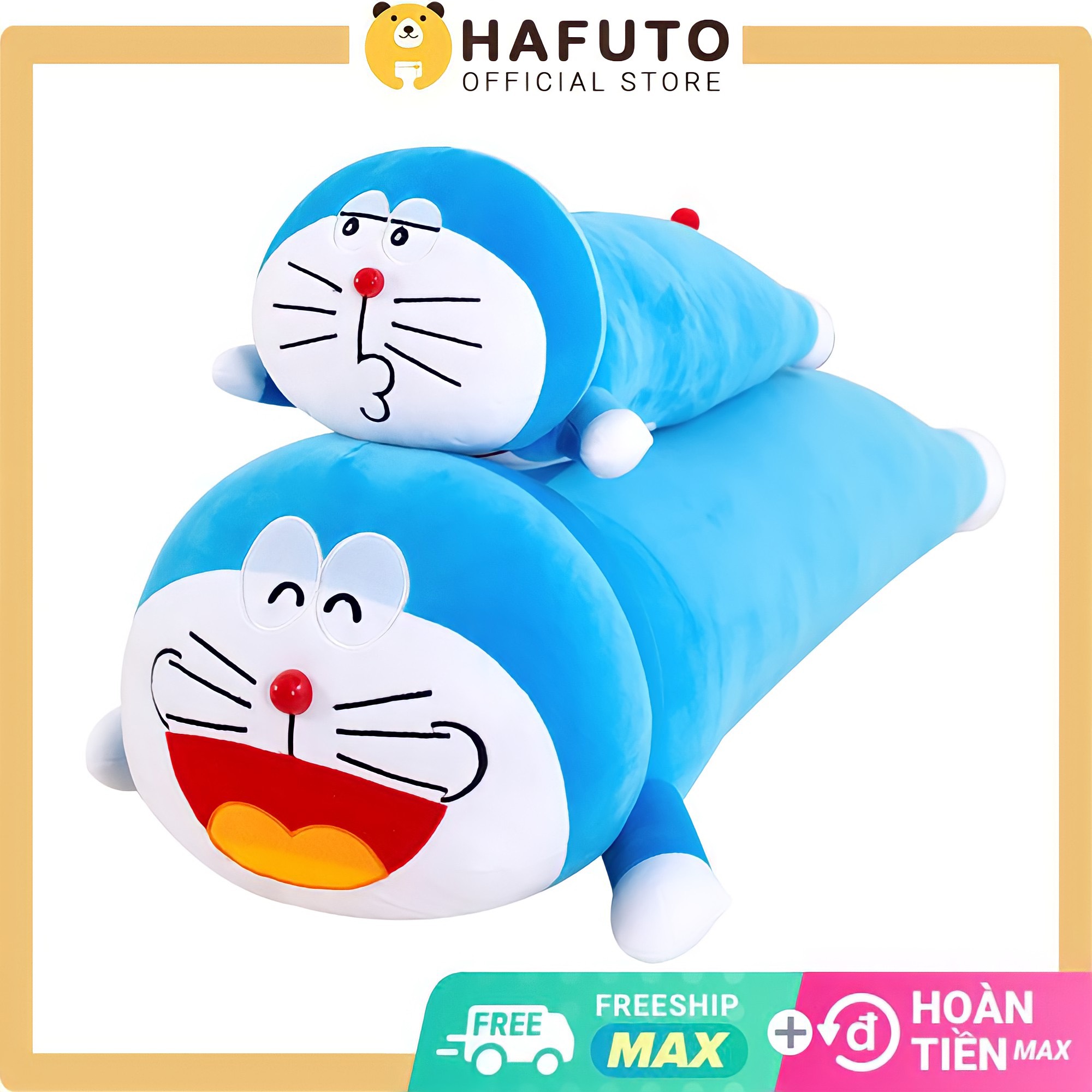 Gấu Bông Doremon Cute Nhiều Cảm Xúc, Gối Ôm Doraemon Hafuto Mềm Mịn Đáng Yêu Freeship Toàn Quốc