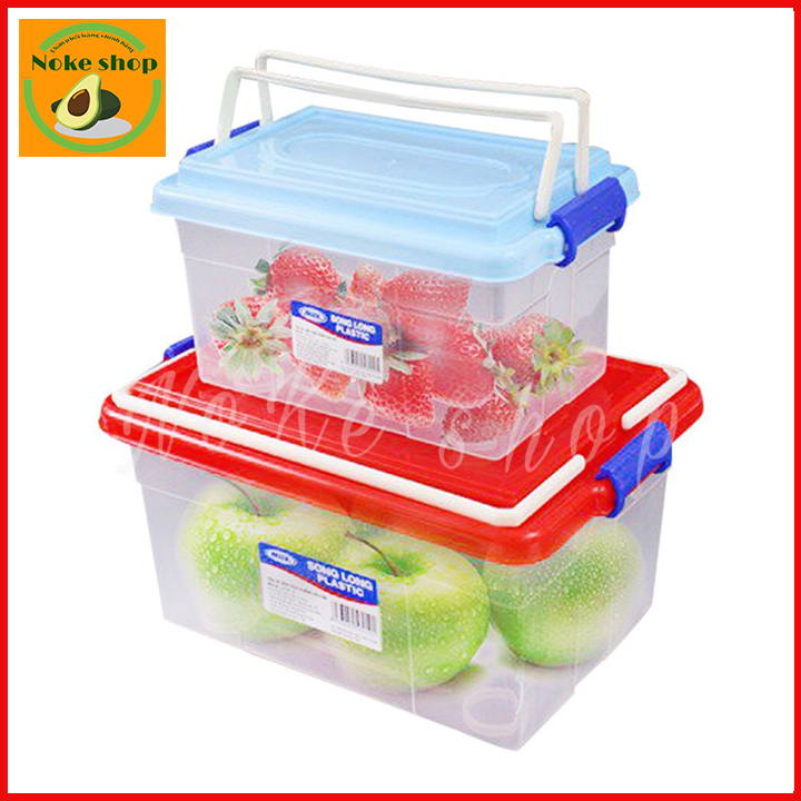 Bộ 2 hộp thực phẩm cao cấp song long 2172 có quai xách