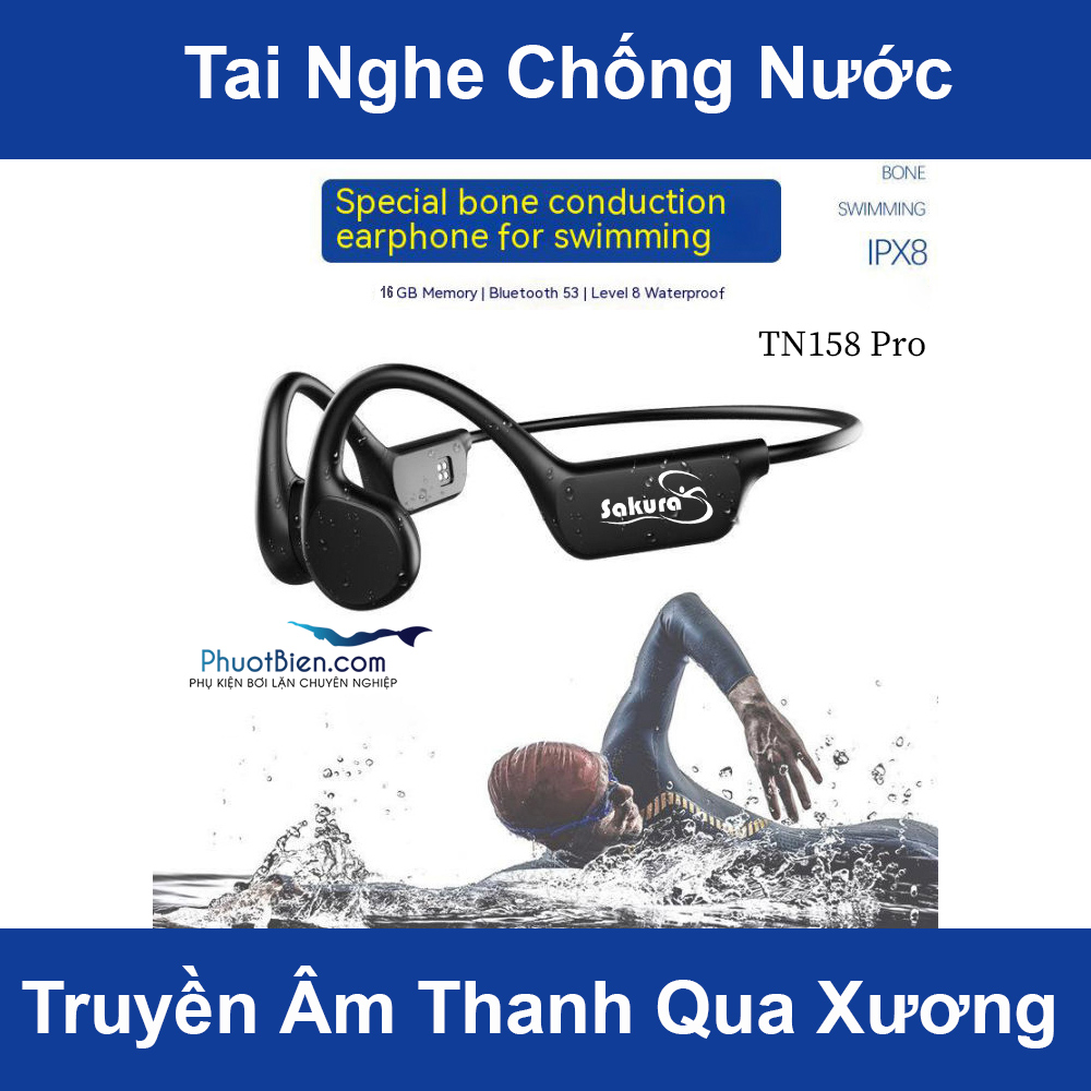 Tai Nghe Chống Nước Truyền Dẫn Qua Xương Skura Bone Conduction Earphone TN158PRO