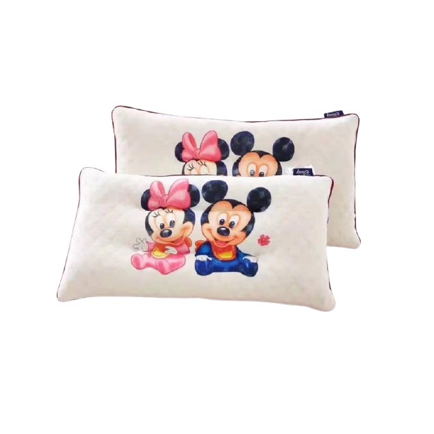 Gối êm ái cho em bé hình micky hình voi - gối thiết kế rãnh giúp bé nằm thoáng đầu ko hầm bí, màu sắc kute dễ thương vừa êm mềm chống đau mỏi vai gáy