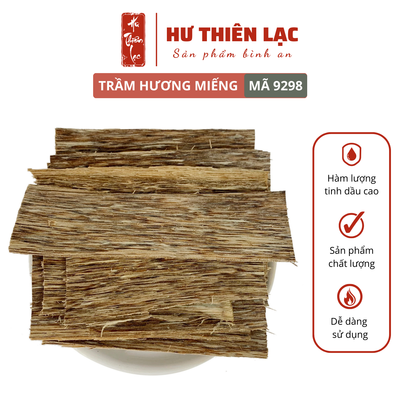 Trầm hương xông nhà, tẩy uế - Túi 50g + 10 viên than - Mã 9298