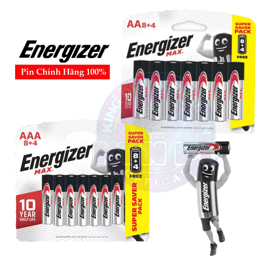 Pin energizer max aa / aaa siêu bền - chính hãng