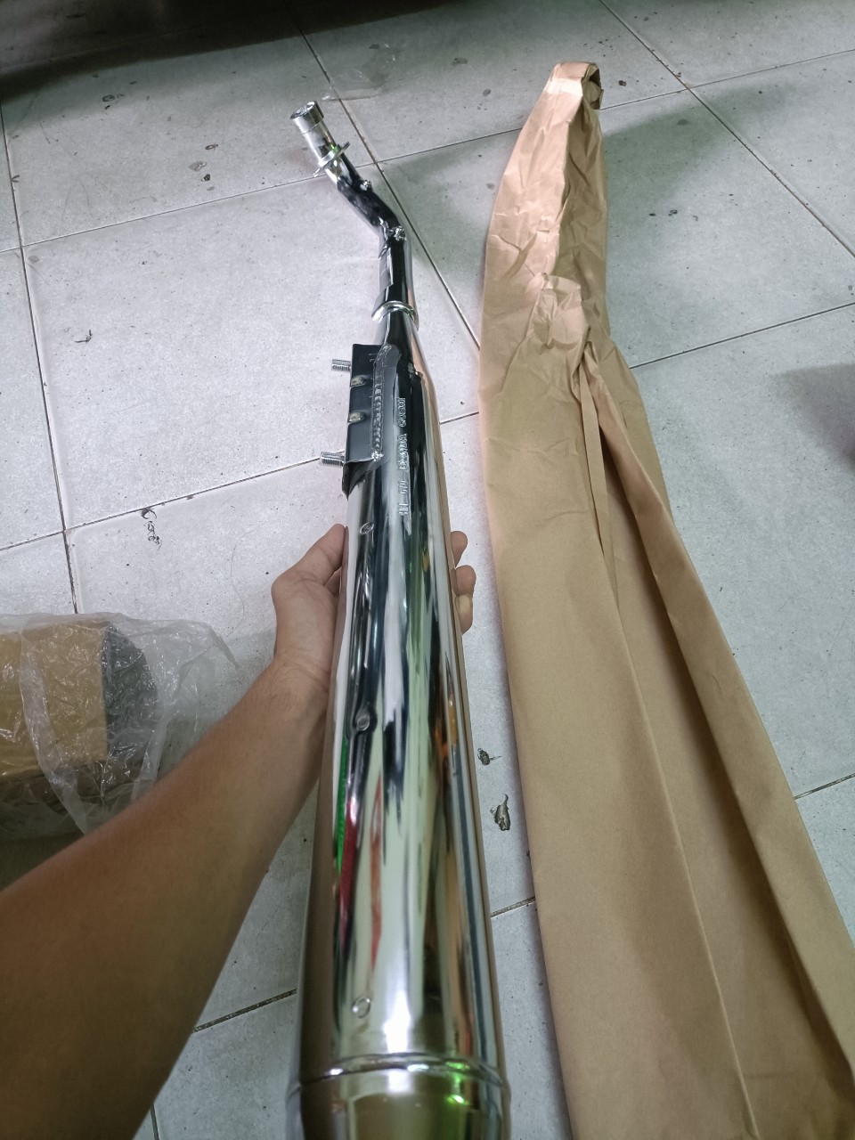 Pô Cub tròn Honda Goshi gẵn xe Cub 50, Cub 70 - 81, Cub 82, Cub 84, 86, Dd