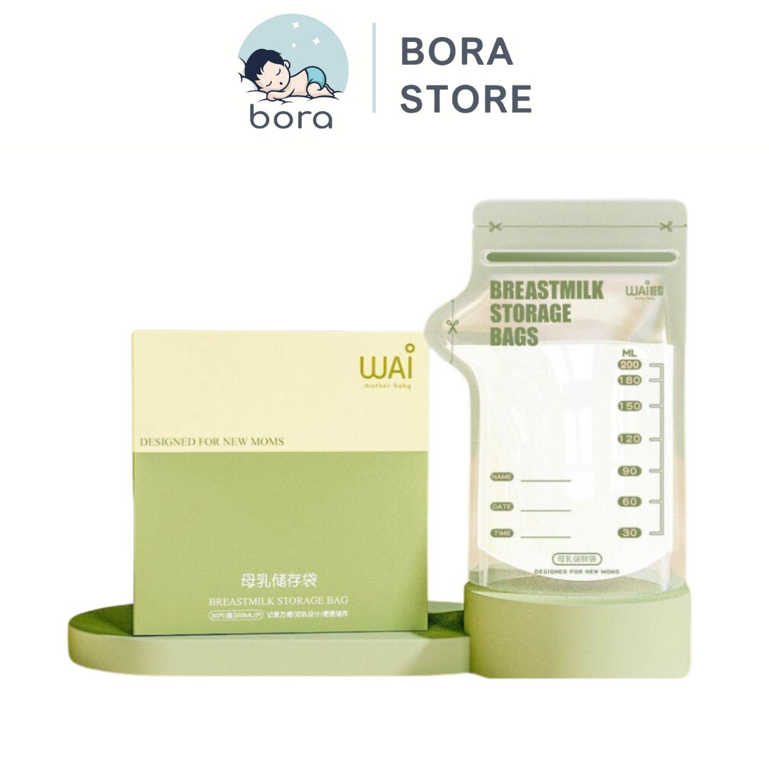 Túi trữ sữa WAI 100ml, 150ml, 200ml - hộp 30 túi
