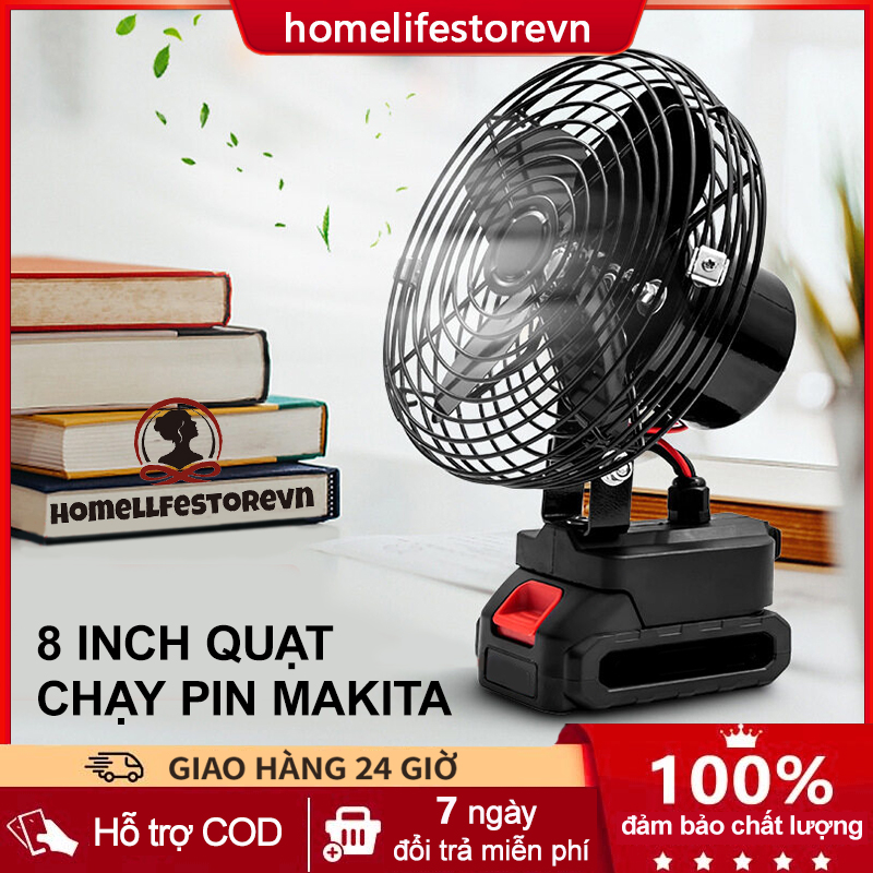 Quạt chạy pin makita 8inch đường kính 22cm chạy chân pin phổ thôngQuạt dùng pin quạt pin mini sạc dự phòng quạt pin tích điện makita quạt chạy pin cầm tay 8inch 2 tốc độ quạt dùng chân pin phổ thông của các dòng máy dùng pin trên