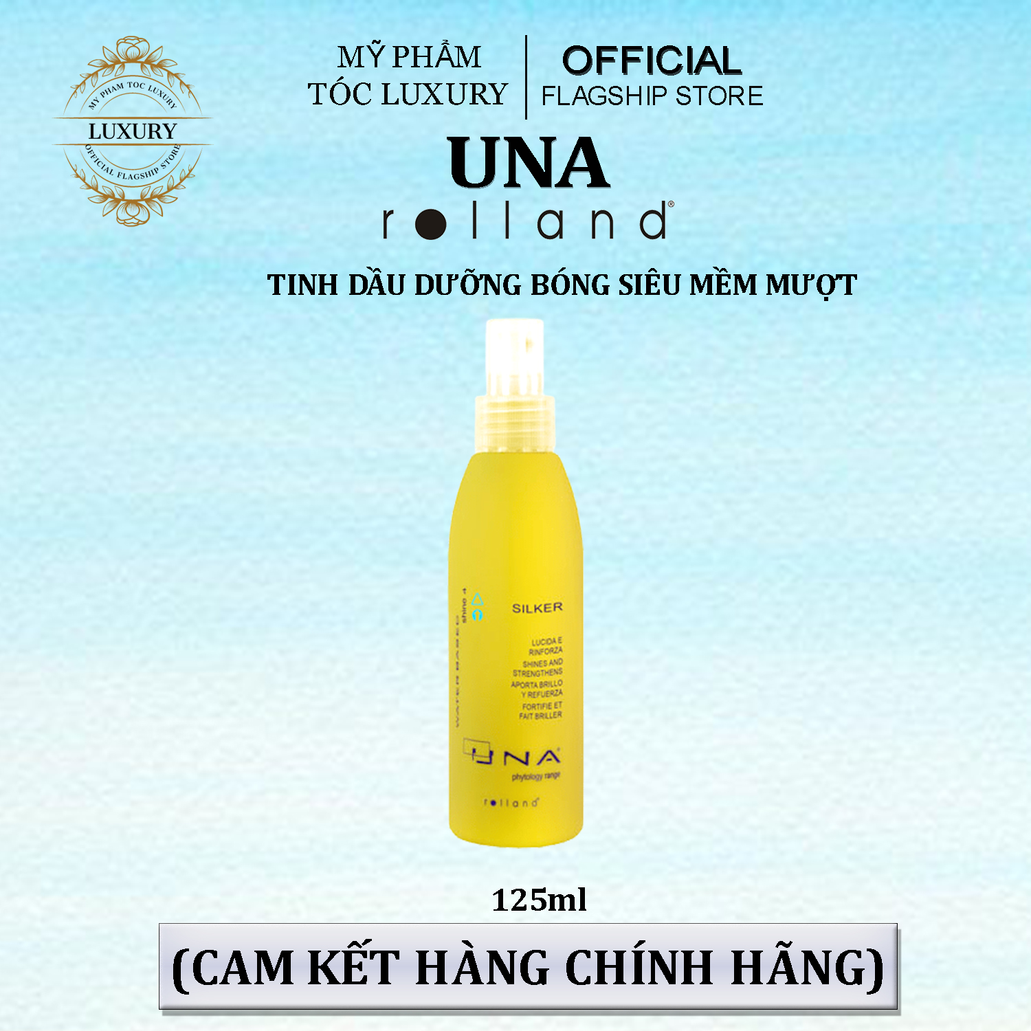 Dầu dưỡng bóng siêu mượt una rolland silker 150ml