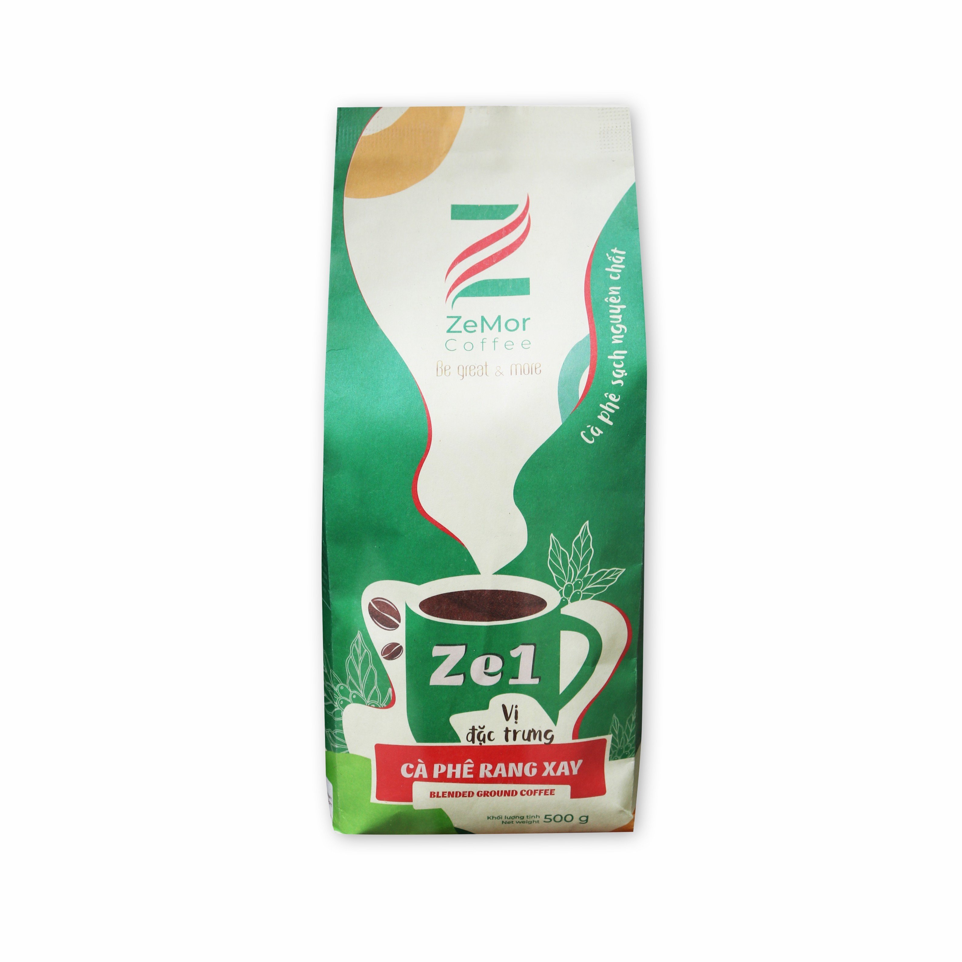 Cà phê rang xay nguyên chất ZeMor Coffee Ze1-500g