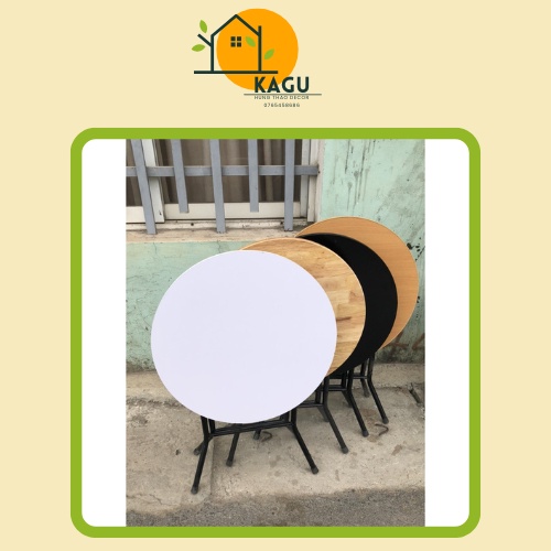 Bàn cafe gấp gọn d60 cao 73 tiện lợi