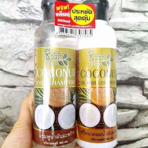 [HCM]Bộ đôi gội và xả ngăn rụng tóc Tinh dầu dừa Thái Lan 760ml