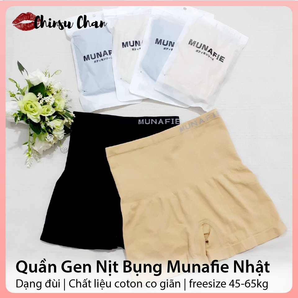 Quần Lót Gen Nịt Bụng Định Hình Munafie cao cấp Nhật Bản (Dạng Đùi) - Chất Vải Mềm, Co Giãn 4 Chiều