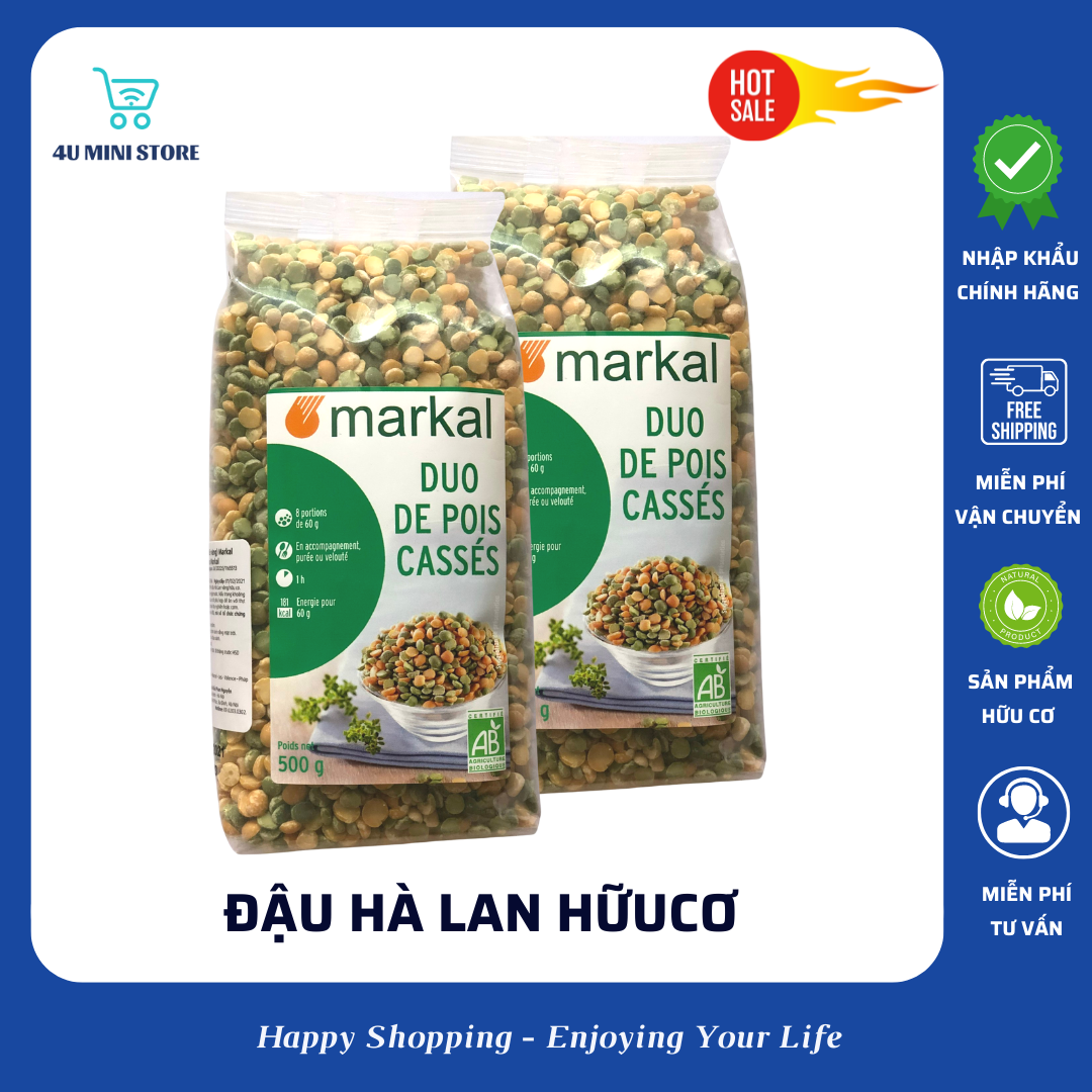 Đậu Hà Lan hữu cơ Markal – Nhập khẩu Pháp