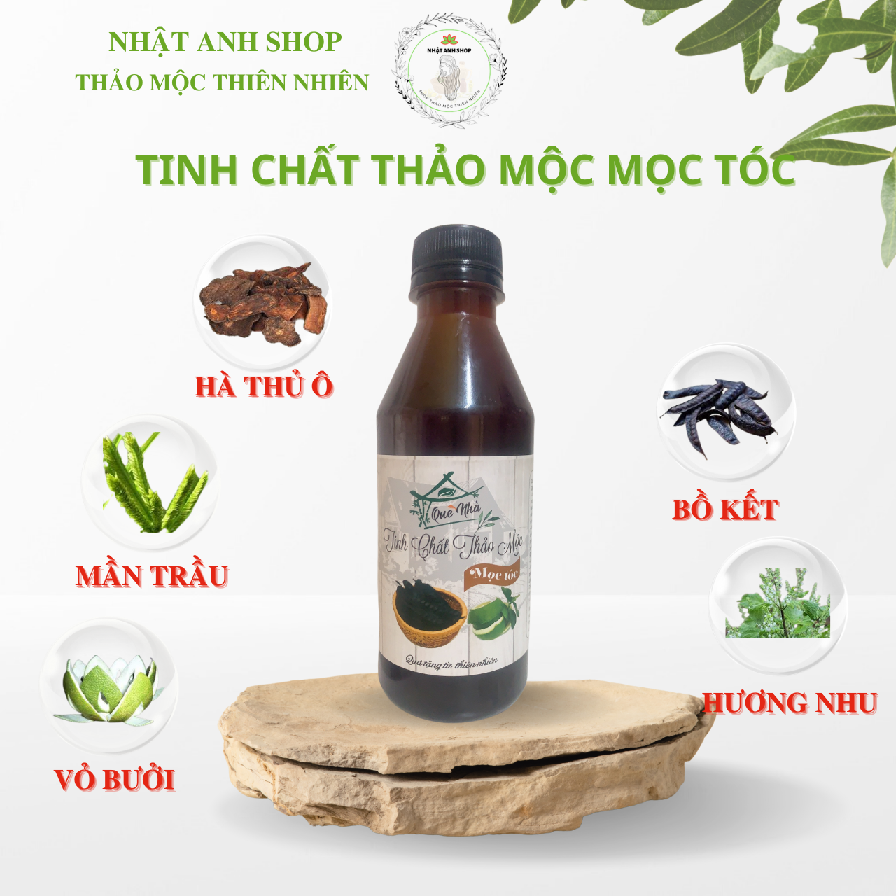 Tinh chất Thảo Mộc Quê Nhà - Giúp tóc khỏe đẹp tự nhiên, kích thích mọc tóc