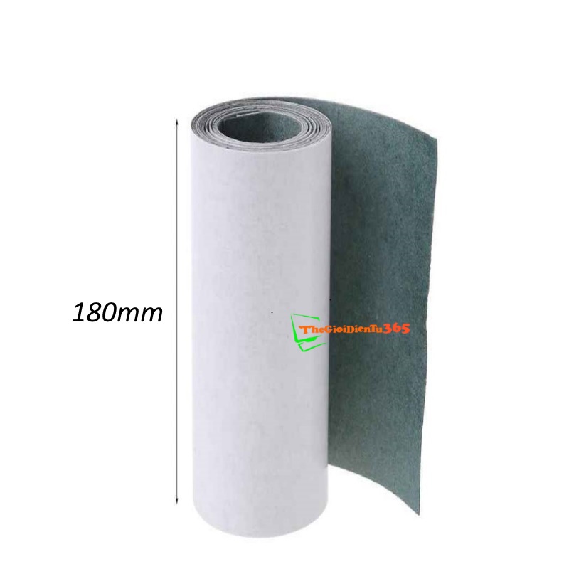 Giấy Dán Cách Điện, Cách Nhiệt Đóng Cell Pin 18650 Bản 180mm (1 mét)