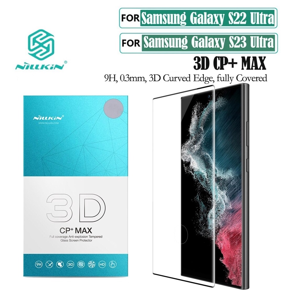 Kính cường lực samsung galaxy s23 ultra 5g - s22 ultra 5g nillkin 3d cp+max chính hãng