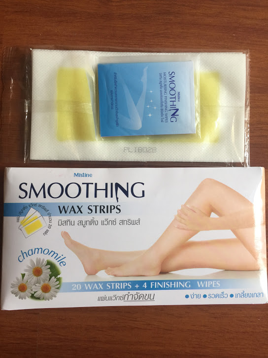 Mistine smoothing wax strips Thái Lan - giấy keo tẩy lông gói 20 miếng. Hạn T3/2022