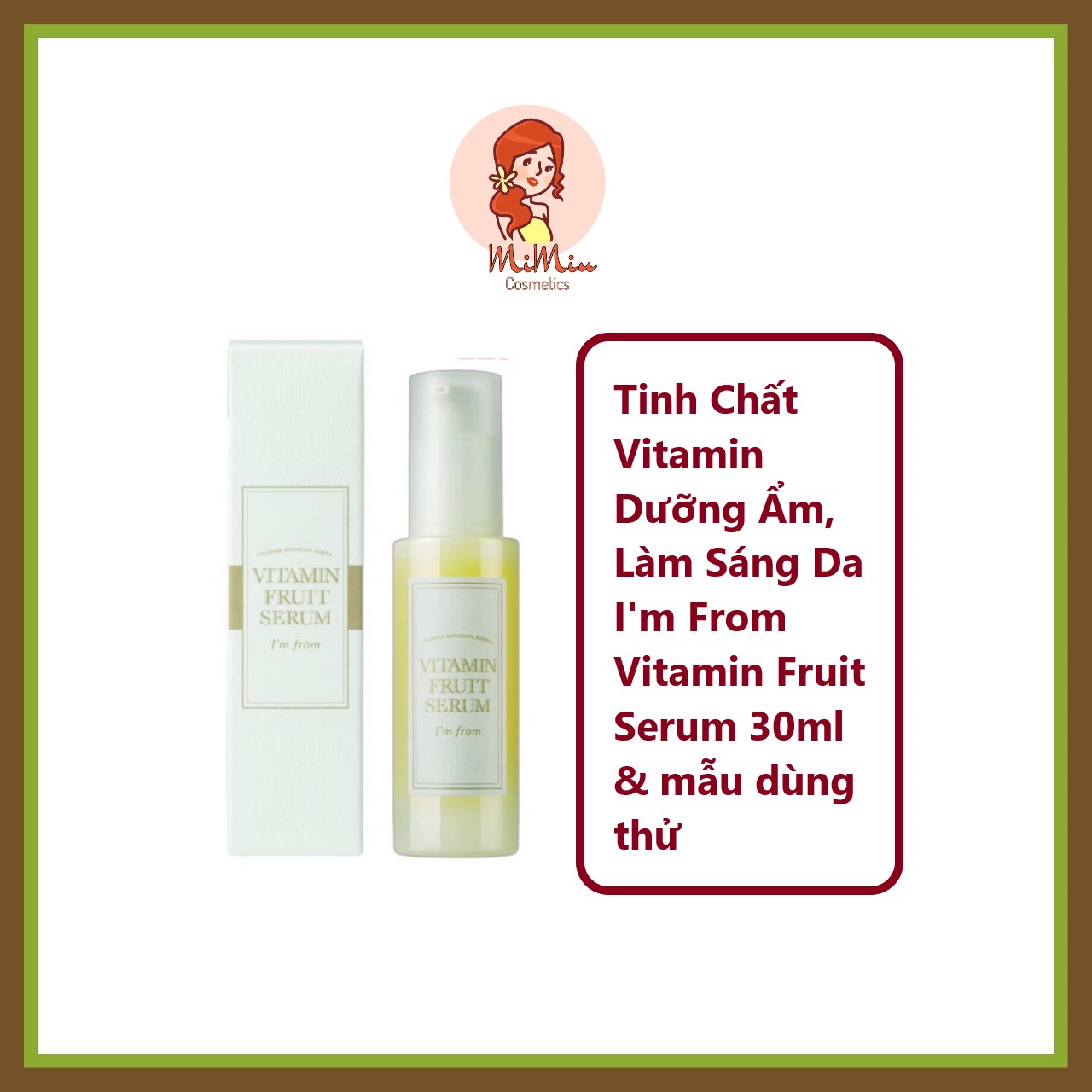 Tinh chất dưỡng ẩm, làm sáng da I'm From Vitamin Fruit Serum