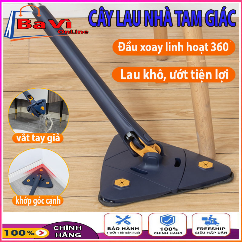 Cây lau nhà tam giác 360 độ, chổi lau nhà thông minh, cây lau nhà tam giác đa năng, cây lau nhà tự vắt, dụng cụ lau nhà, vệ sinh nhà cửa, cây lau kính, chổi lau trần nhà, cây lau nhà tam giác vắt tự động, tiện lợi.