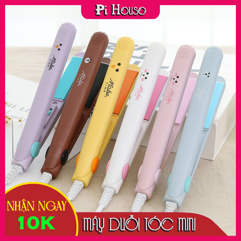 Máy duỗi tóc mini Make Time, là tóc thẳng đẹp, tạo kiểu tóc đa năng hàng chuẩn đẹp - Pi House