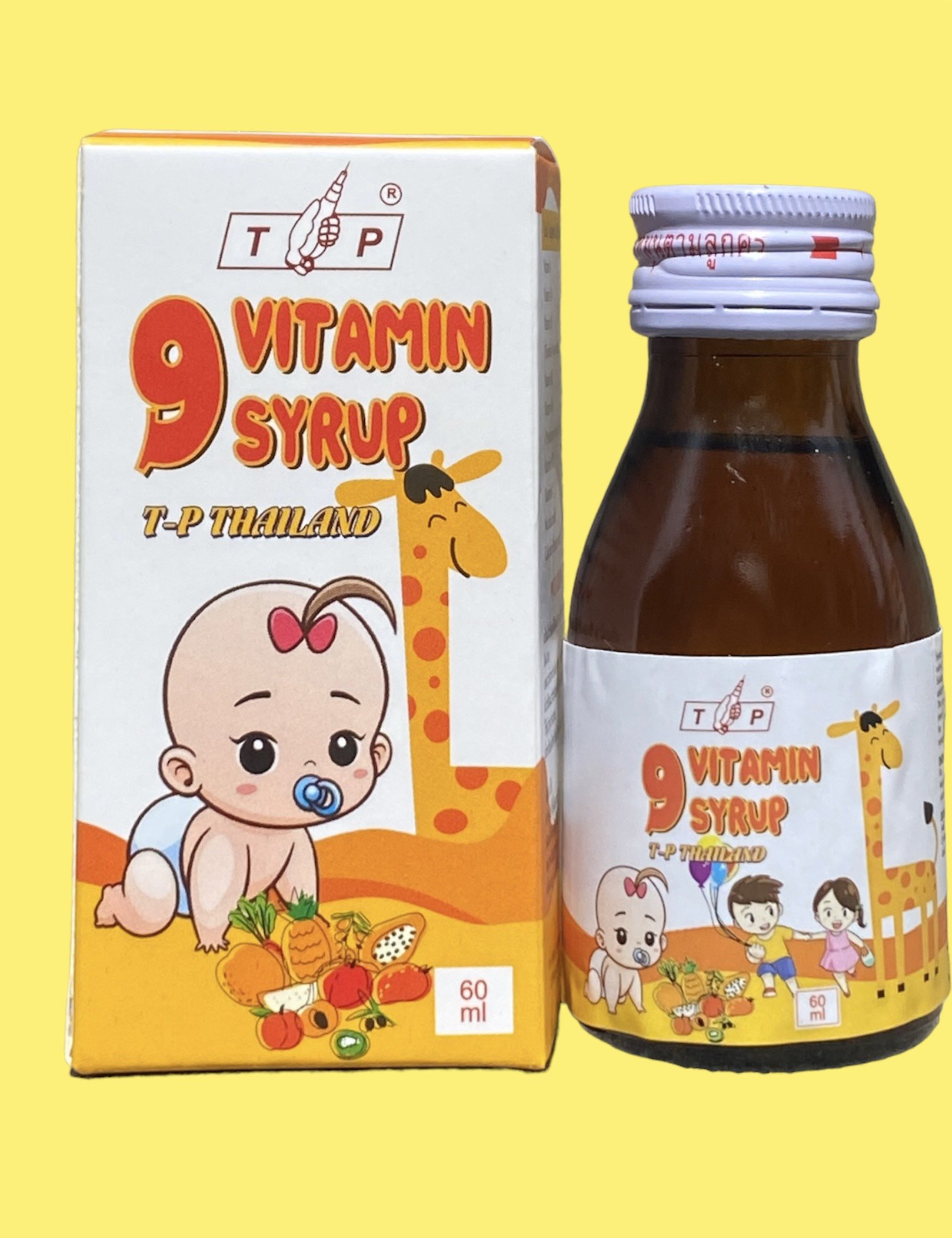 Combo 3 lọ siro tăng cân 9 vitamin t-p thái lan cho bé