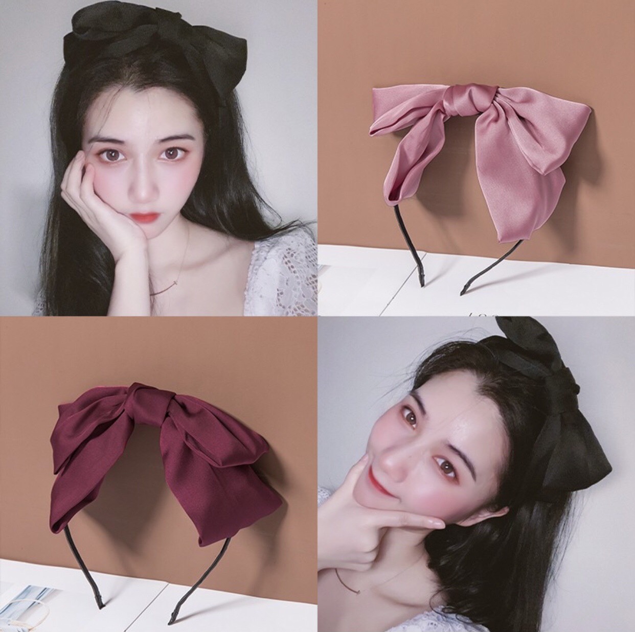 Băng đô cài tóc hình nơ dễ thương*Mango Bling*