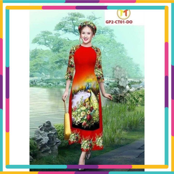 Áo dài cách tân lụa nhật