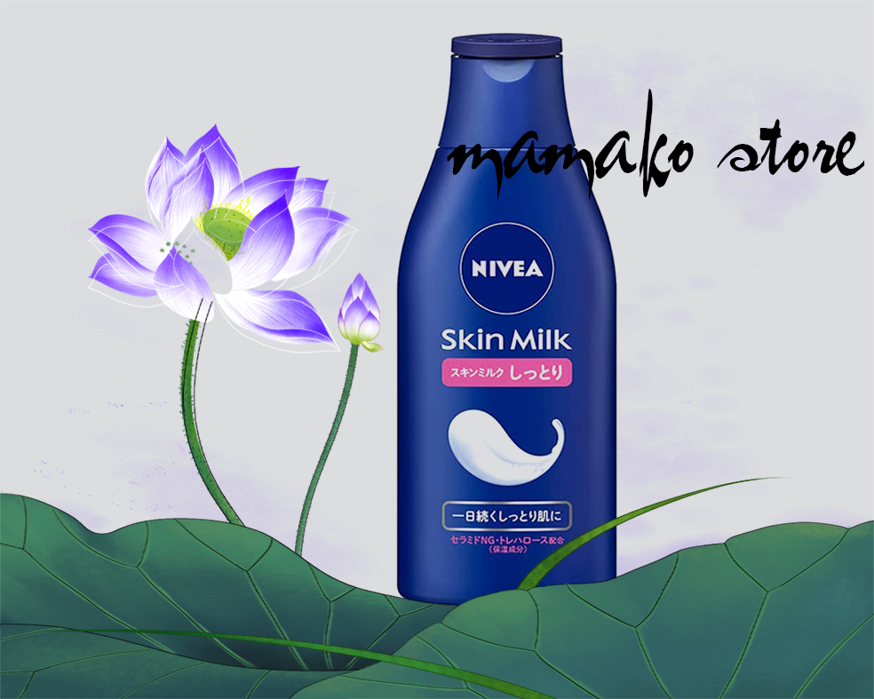 Sữa dưỡng da body lotion Nivea Skin Milk Moist 200ml – dành cho da khô/hàng nhật nội địa/2 phân loại #nivea #noidianhat