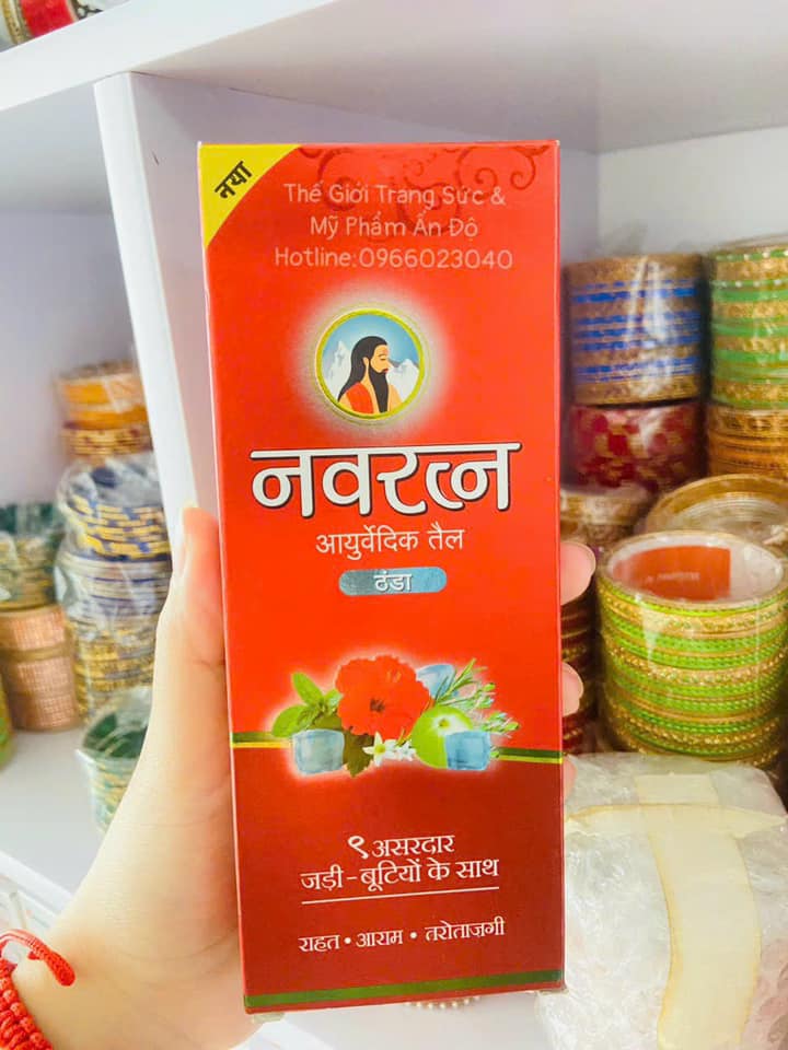 Himani Navratna Oil - Dầu Himani Navratna Với 9 Loại Thảo Dược Ayurvedic Tự Nhiên -180ml