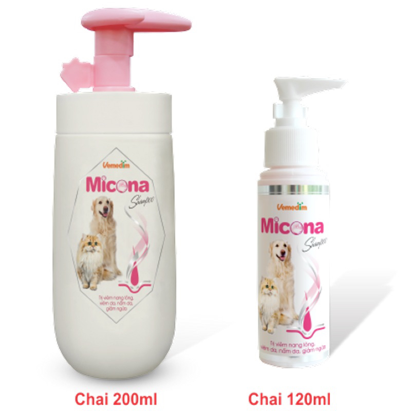 Dầu gội hỗ trợ ngăn ngừa viêm nang lông, viêm da, nấm da - Vemedim Micona Shampoo