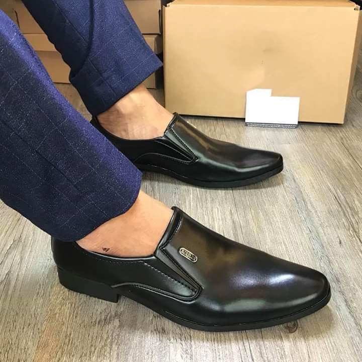 Giày tây nam công sở 2 màu nâu và đen