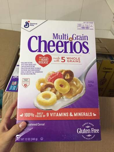 Bánh ngũ cốc Cheerios Multi Grain 340 của Mỹ