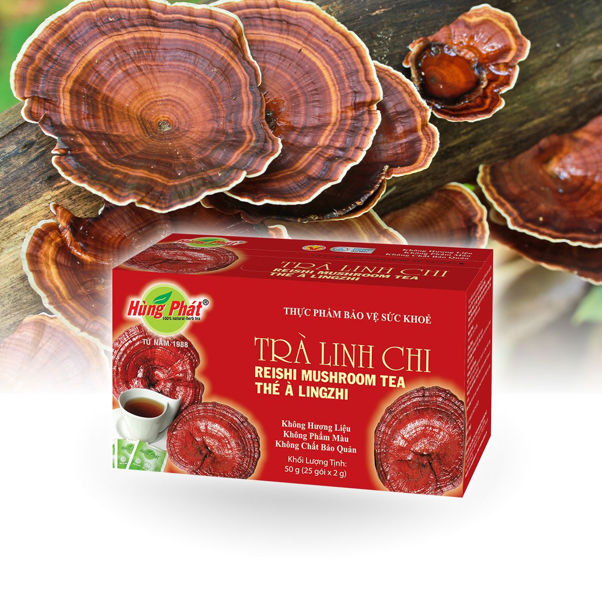 Trà linh chi - trà hùng phát