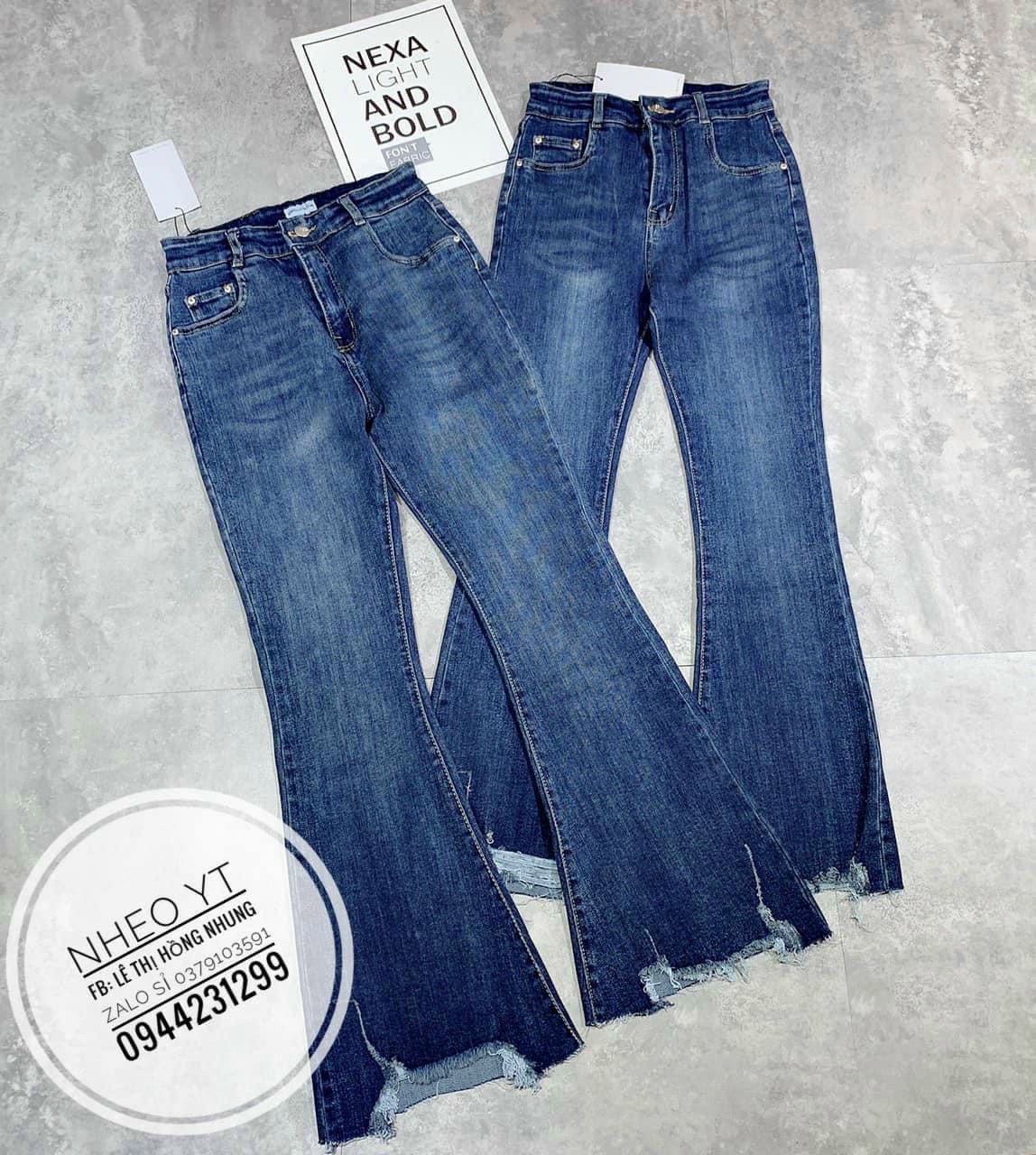 [HCM]Quần Jean Nữ Ống Loe Kiểu Jean Co Giãn Xinh XắnChất Jean VNXk Bao Xịn-JT