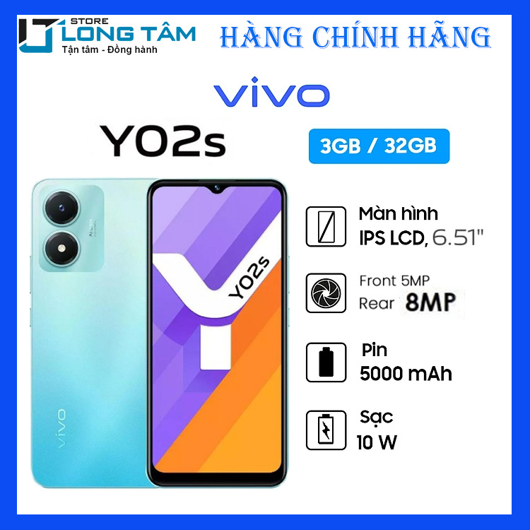 Vivo Y02s (3GB|32GB) - Hàng Chính Hãng