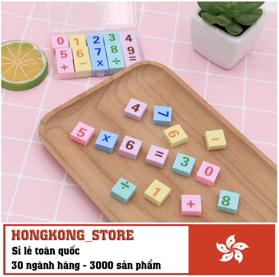 Bộ gôm tẩy làm toán độc đáo cho bé - cục gôm tẩy bút chì cho bé