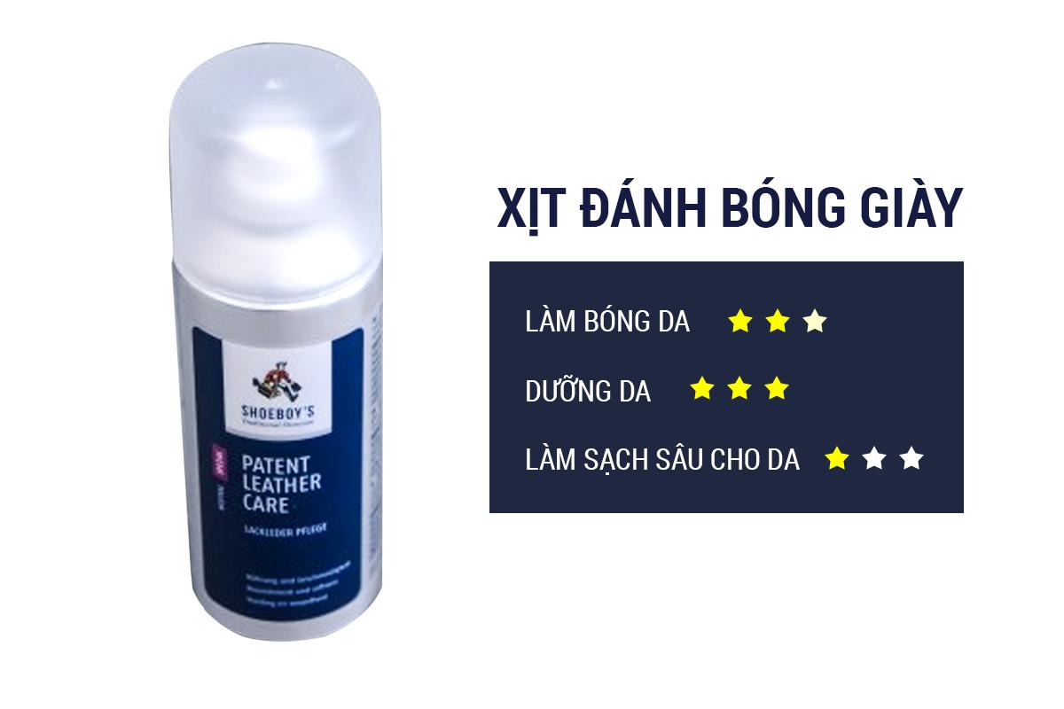 Xịt đánh bóng giày shoeboy's nhập khẩu chính hãng từ đức - chăm sóc và làm bóng da giày ngay lập tức với công thức độc quyền