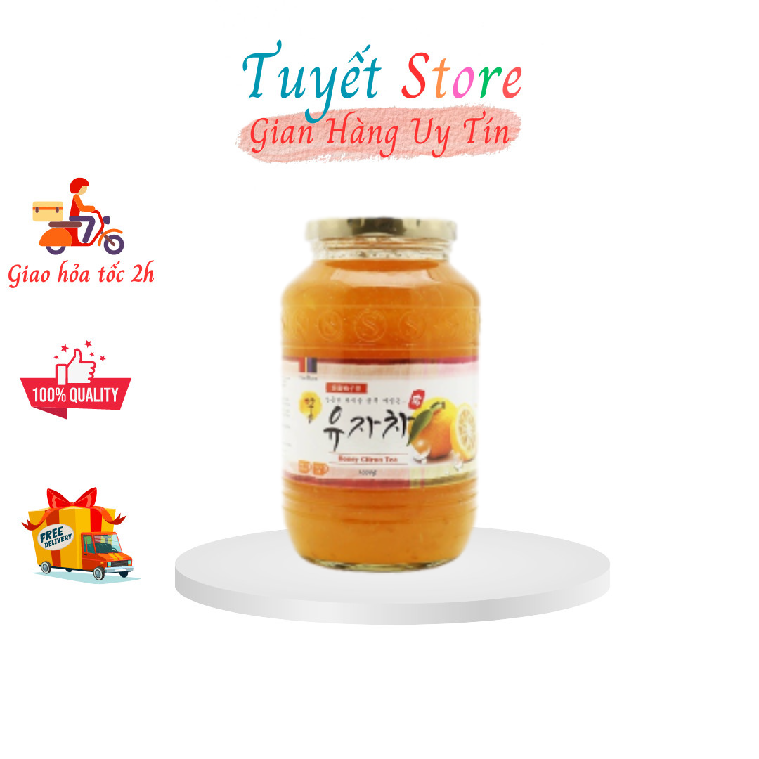 Mật ong chanh đào hàn quốc 1kg