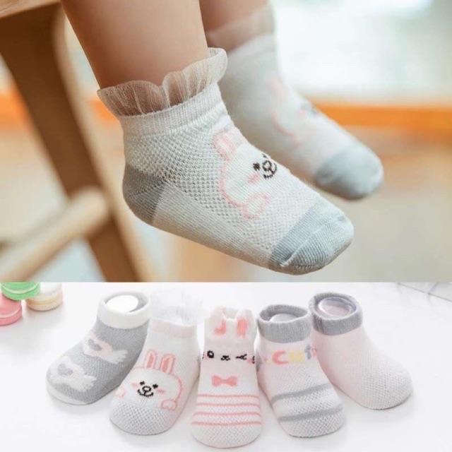Sỉ 10 sét 5 tất Hàn Quốc cổ ngắn siêu xinh