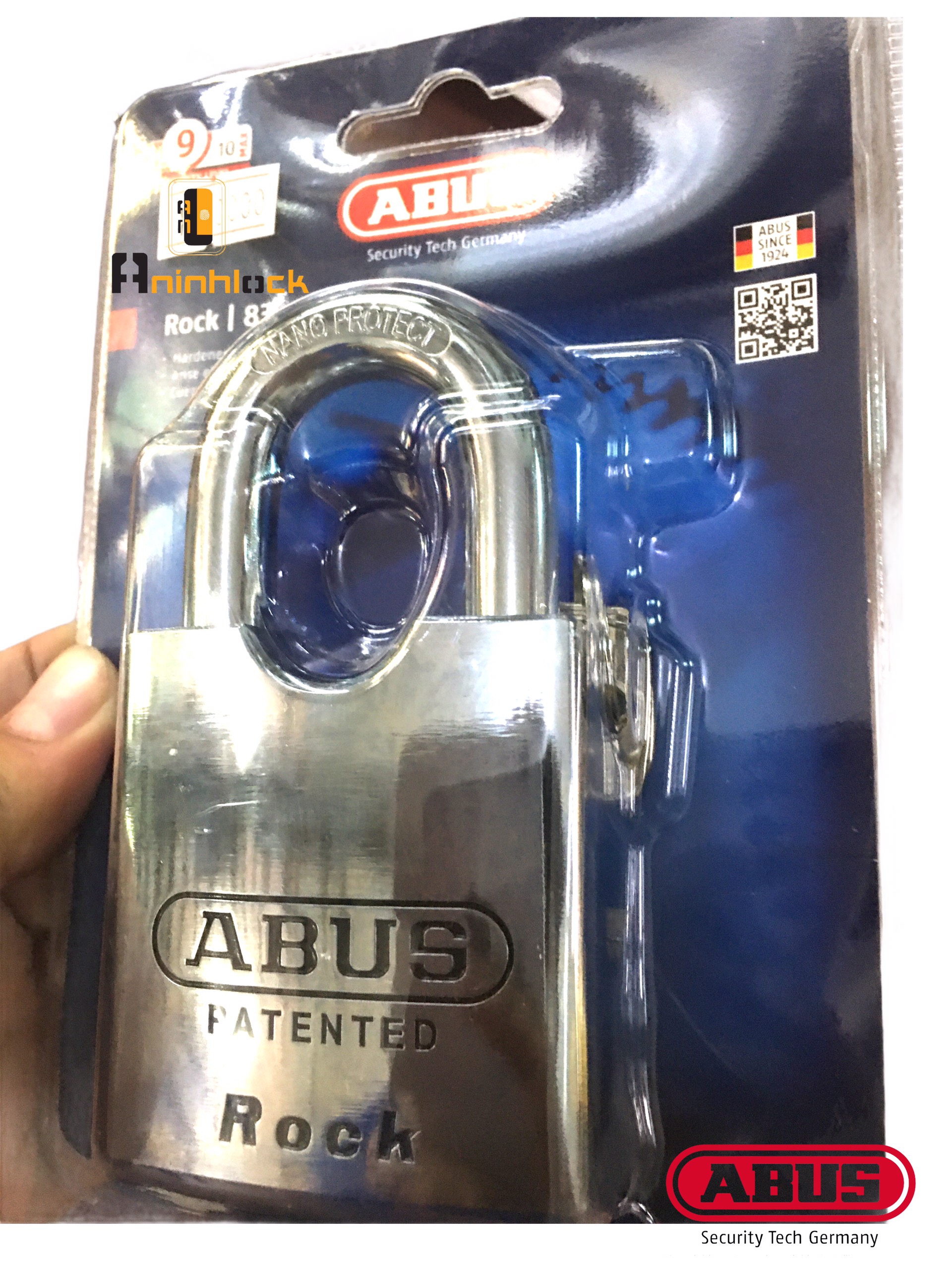 Khóa cửa cao cấp ABUS 83 Series Rock, chất liệu Thép siêu cứng phủ Nano, phù hợp sử dụng nơi có khí hậu khắc nghiệt, vùng biển