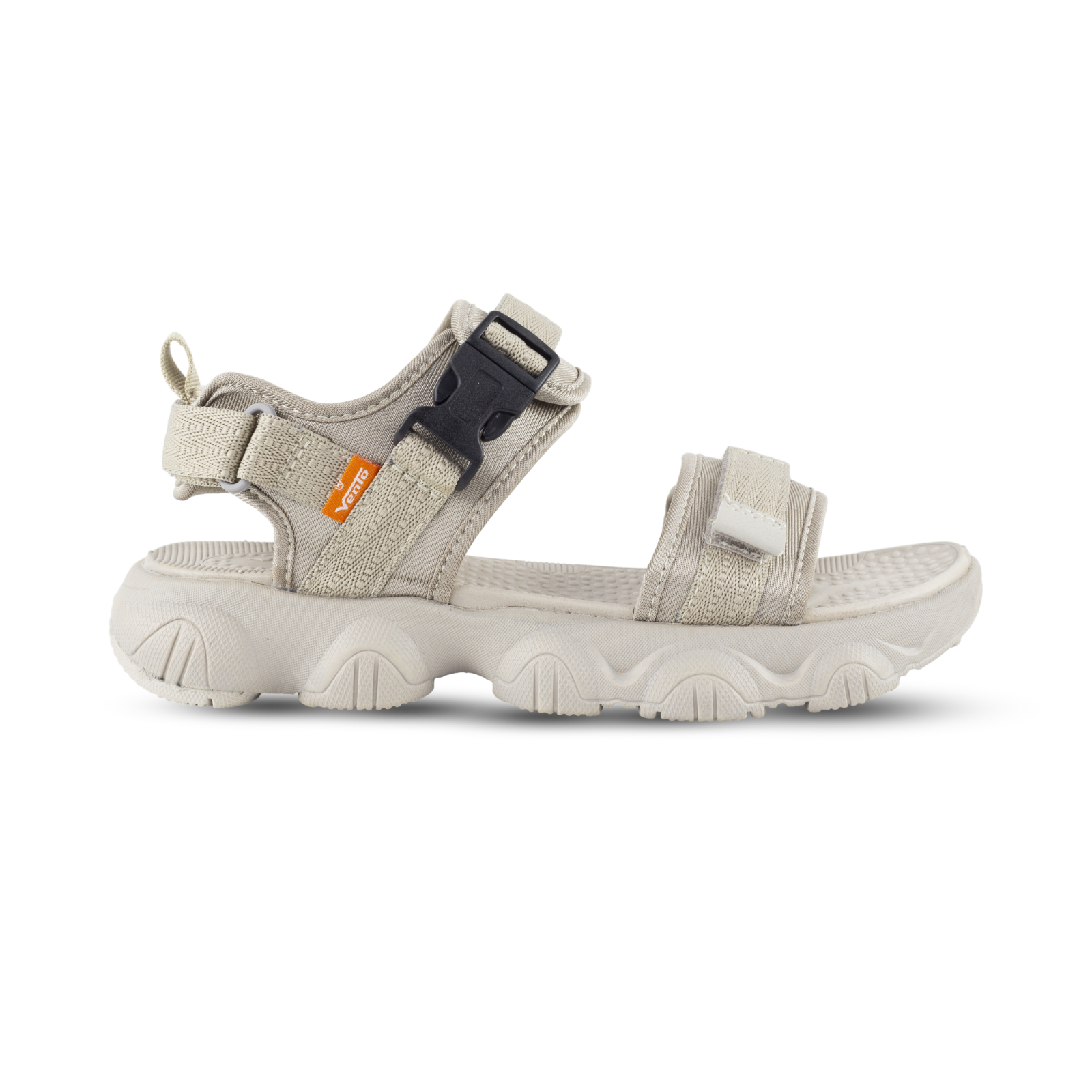 Sandal nữ chính hãng hiệu Vento Vesper 2 quai ngang SD09003Cr màu kem