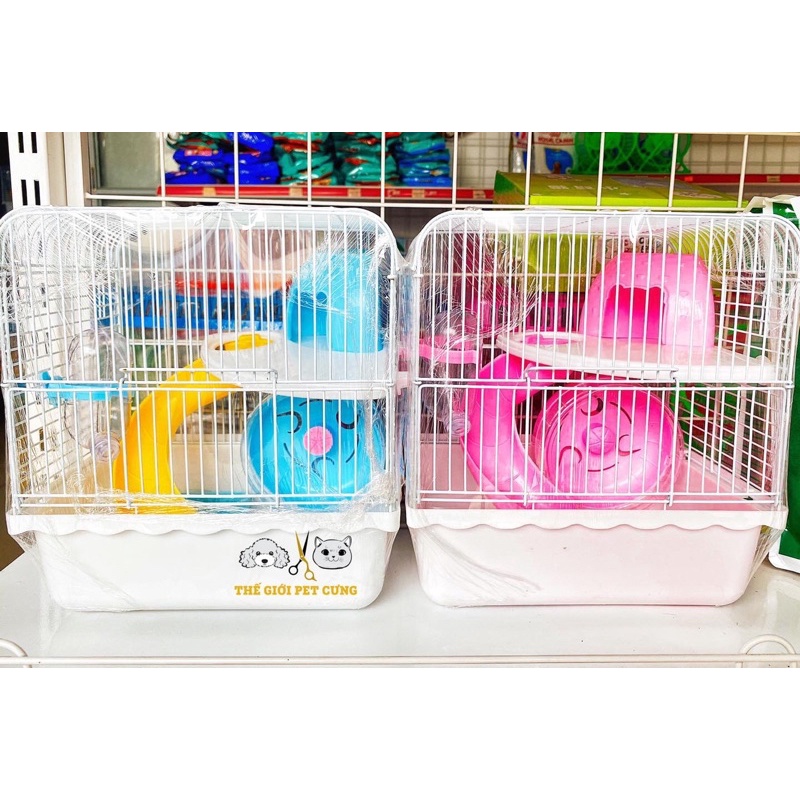 Lồng Tuyết Full Phụ Kiện Cao Cấp Hamster/Thỏ/Bọ/Nhím/Sóc
