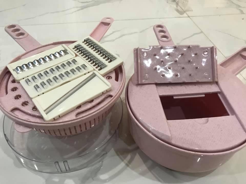 Bộ dụng cụ cắt gọt rau củ quả đa năng 6 in 1, Dụng cụ nạo rau củ thành dạng sợi, Máy thái rau củ quả đa năng, Dụng Cụ Bào Sợi, Thái Lát, Cắt Rau Củ Quả Đa Năng - ThanhNam89