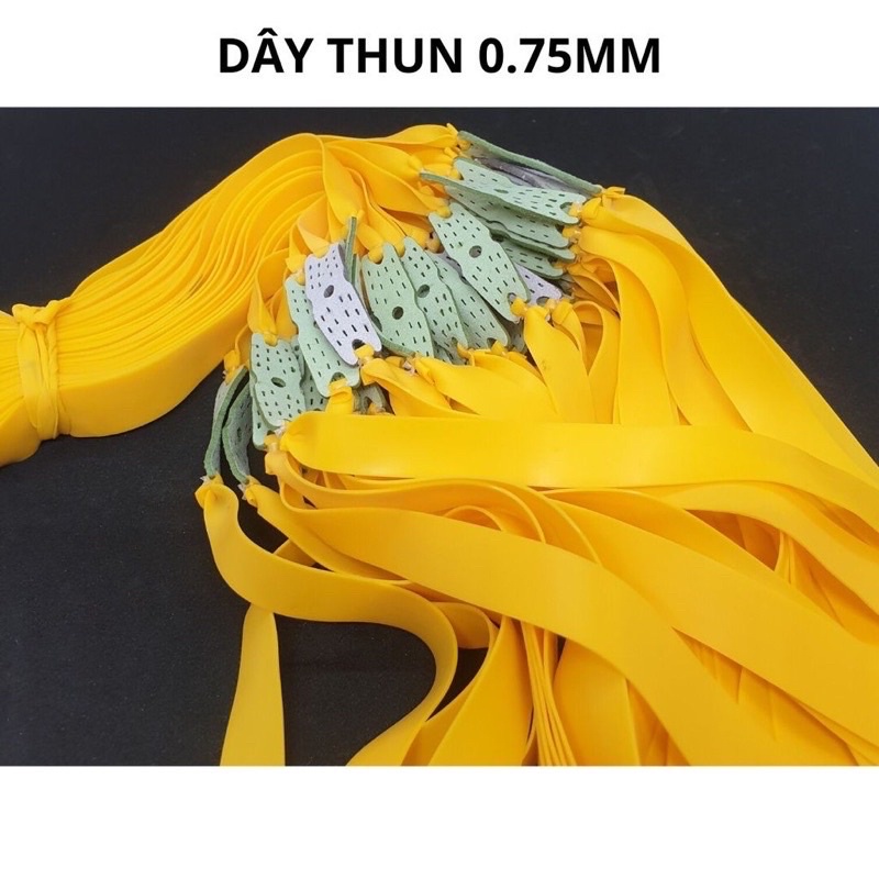 5 dây thun cao su cột sẵn dày 1.0mm-1.2mm-1.5mm - Dây thun cao su tròn có lỗ cao cấp