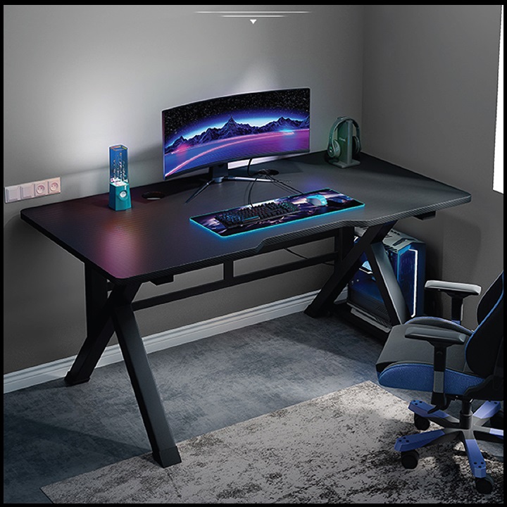 Bàn chữ z,k,u bàn làm việc & bàn gaming phủ cacbon giá xưởng. chân sắt sơn tĩnh điện lắp ráp đơn giản, bàn gaming giá rẻ, bàn chơi game