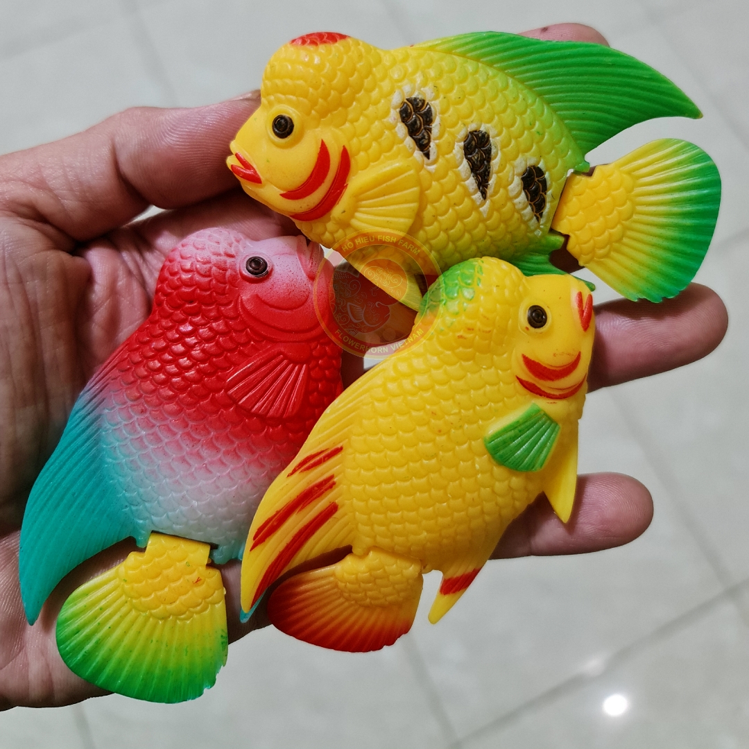 Cá kè la hán bằng nhựa, cá la hán bằng nhựa dùng kè cá la hán