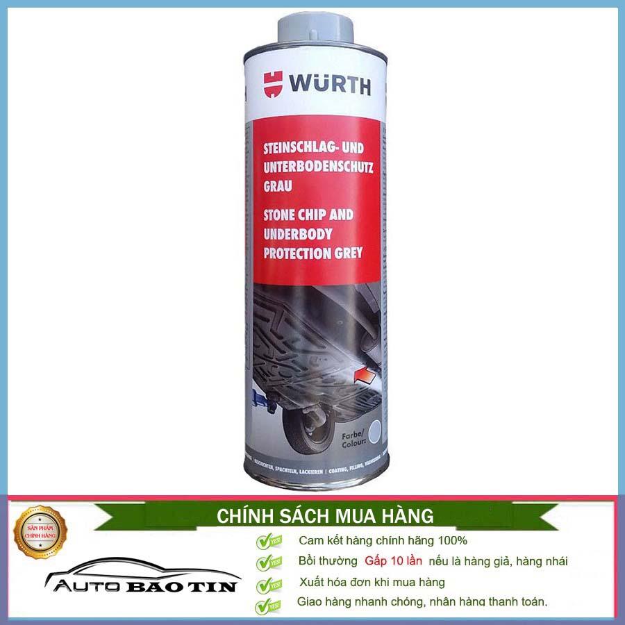 Chai phủ gầm xám Wurth underbody protection grey 1000ml