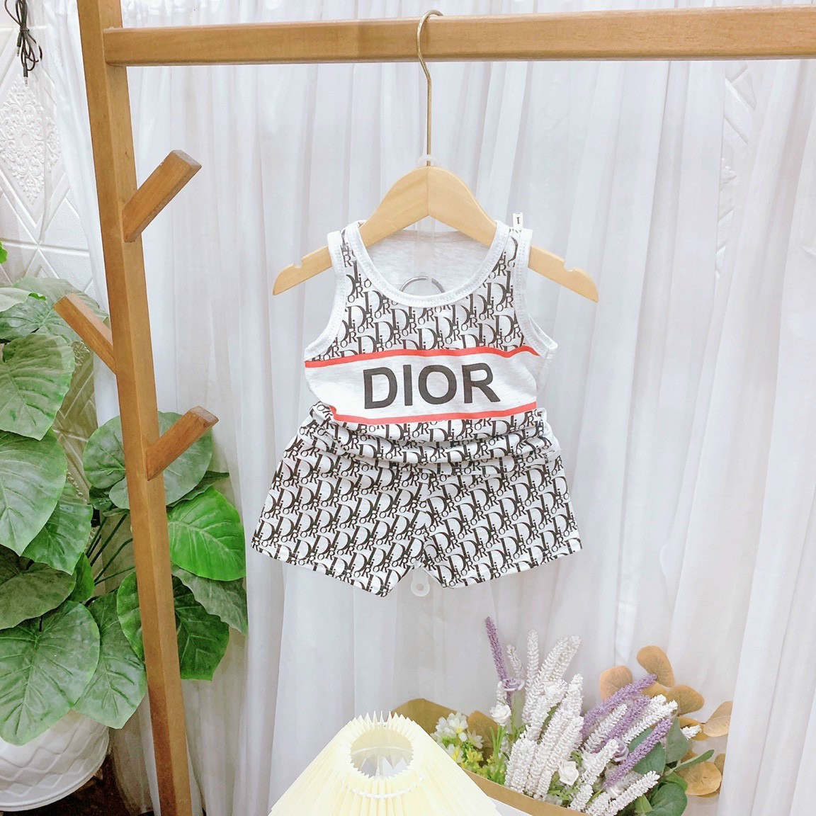 Bộ ba lổ Dior cho bé trai, bé gái 7-18kg