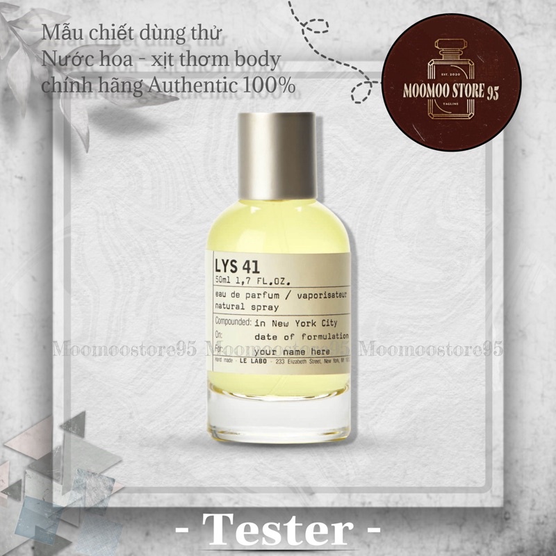 -𝐌𝐨𝐨𝐌𝐨𝐨- nước hoa la vabo lys 41 ( Mẫu Thử 5ml/10m/20ml )