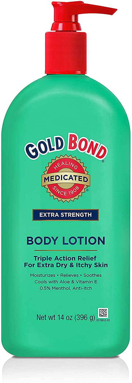 Dưỡng thể chứa nha đam dành cho da khô, ngứa Gold Bond Medicated Body Lotion Extra Strength Aloe Vera 396g (Mỹ)